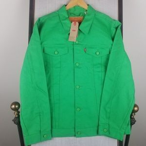 Levi Strauss Mens 2XL Raw Jean Trucker Jacket
